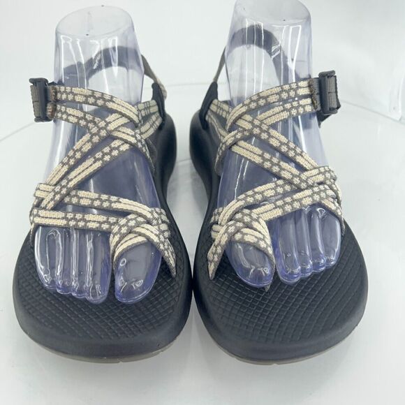 Chaco Women ZX/2 Sandal Size 8 Outdoor Hike Grey Strappy Thong Adjustable Shoe - Picture 4 of 14